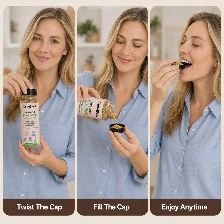 Twist the cap, fill the cap, enjoy anytime